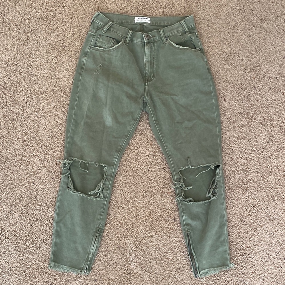 Green one teaspoon jeans size 29
